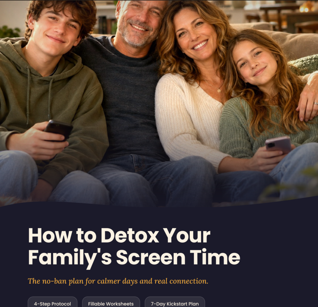 How to Detox Your Family's Screen Time-The no-ban plan for calmer days and real connection